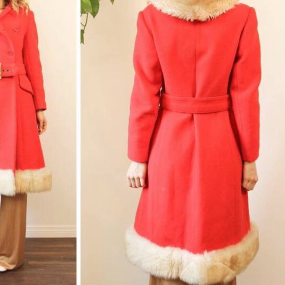 Beautiful Wool Read Coat, from the 60’s - Picture 9 of 9